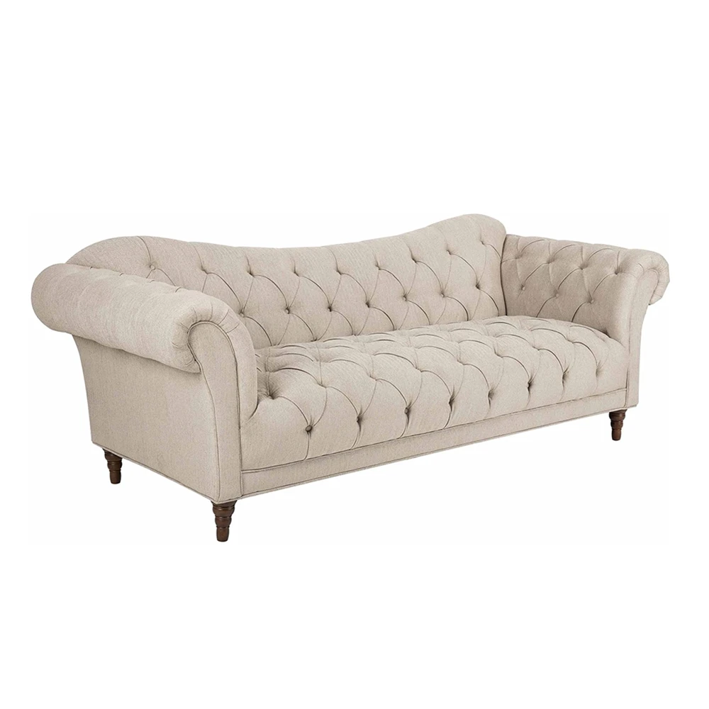 Популярный дизайн 2020 года классический тканевый диван Chesterfield современная мебель