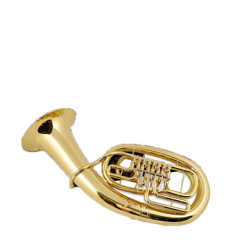 Euphonium четыре плоских ключа лакированный Золотой