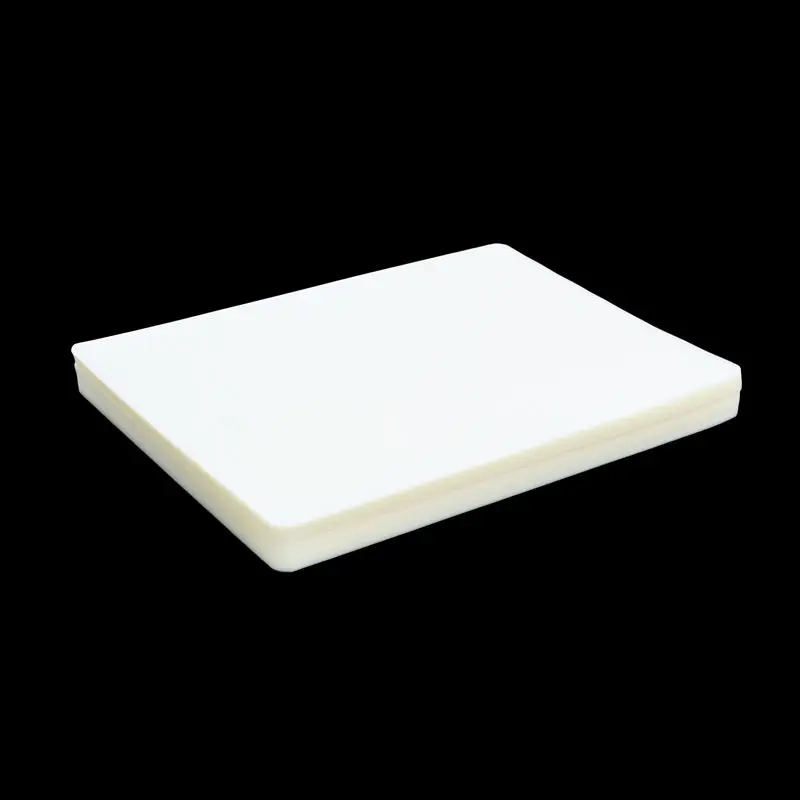 Thick Glossy Transparent PET+EVA Hot Lamination Pouch Film 150 Micron Soft 2.6*3.8 Inch 66*95mm Industrial Packaging
