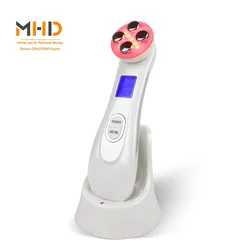 Mesotherapy Electroporation Anti-Wrinkle Face Lift Skin Tightening Machine EMS LED Photon Therapy Face Massage RF Beauty Device