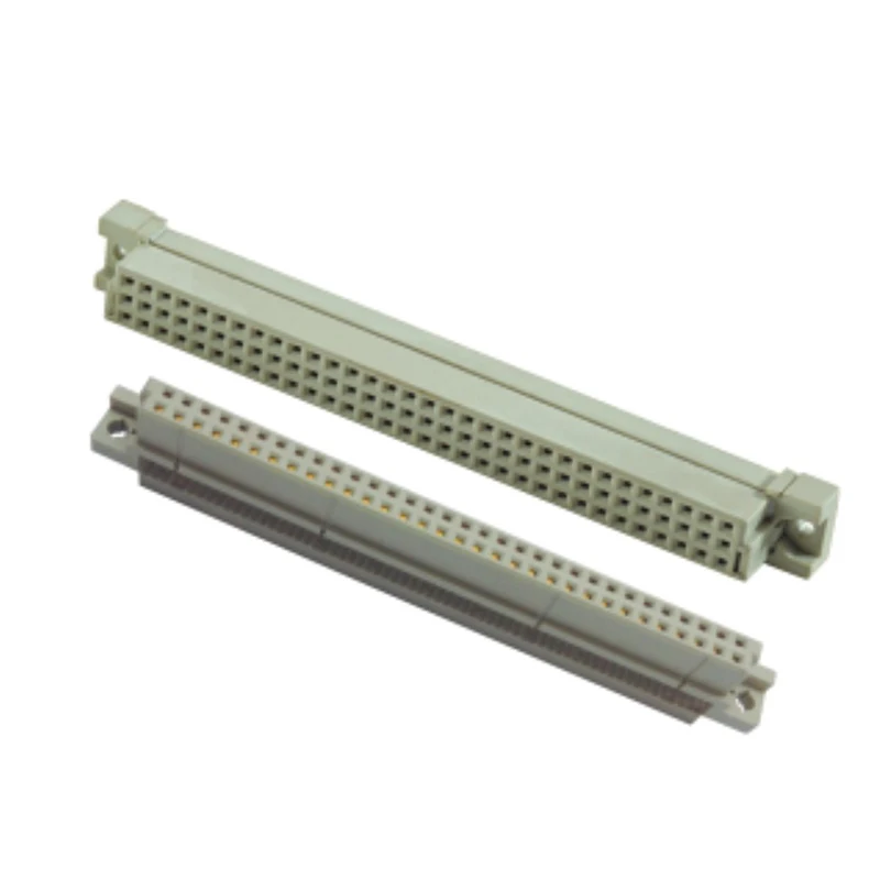 3 Rows2.54MM Pitch 96P Female 180 Degree DIP DIN Signal Euro Connector