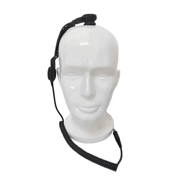 Walkie Talkie Earpiece Transceiver Bone Conduction Security Headset for Icom F3G F4G F22 F33 F34 F3001