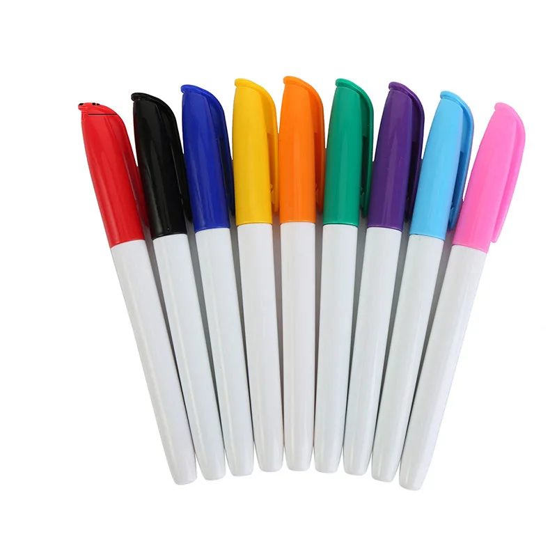 Meihui Marker Pen High Quality Waterproof Permanent Fine Point Marker with Fiber Tip Oil-based Ink Marker Pen Set