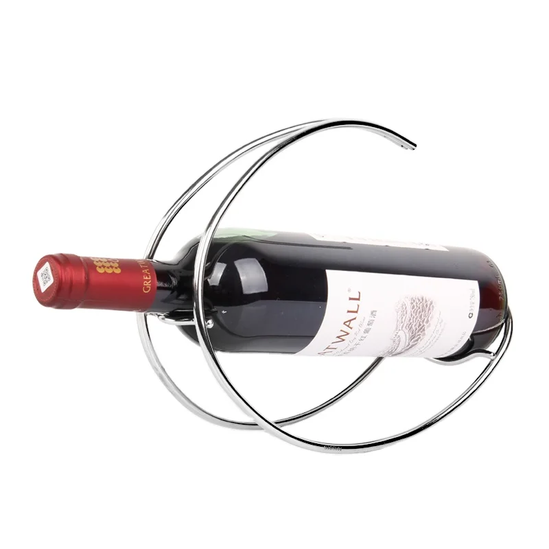 C-shaped Single Metal Wine Rack &stainless steel Wine seat