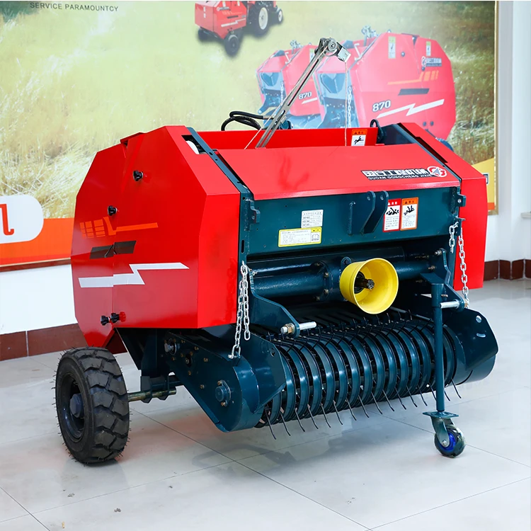 Farm Machinery Use Roll Baler Tractor Mounted Mini Round Hydraulic Press Baler With Best Price