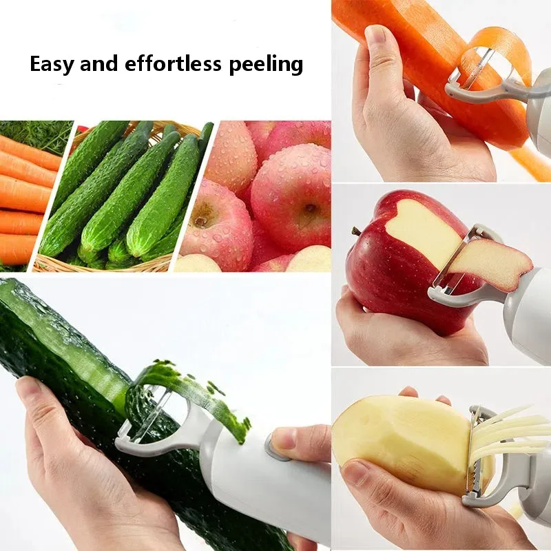Amazon hot portable vegetable mini automatic machine knife potato garlic orange electrical peeler