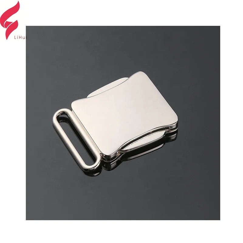Lihui Strap Clips Metal Buckle Slide Adjustable Silver Shoulder Metal Belt Buckle For Backpack Luggage Bag Straps
