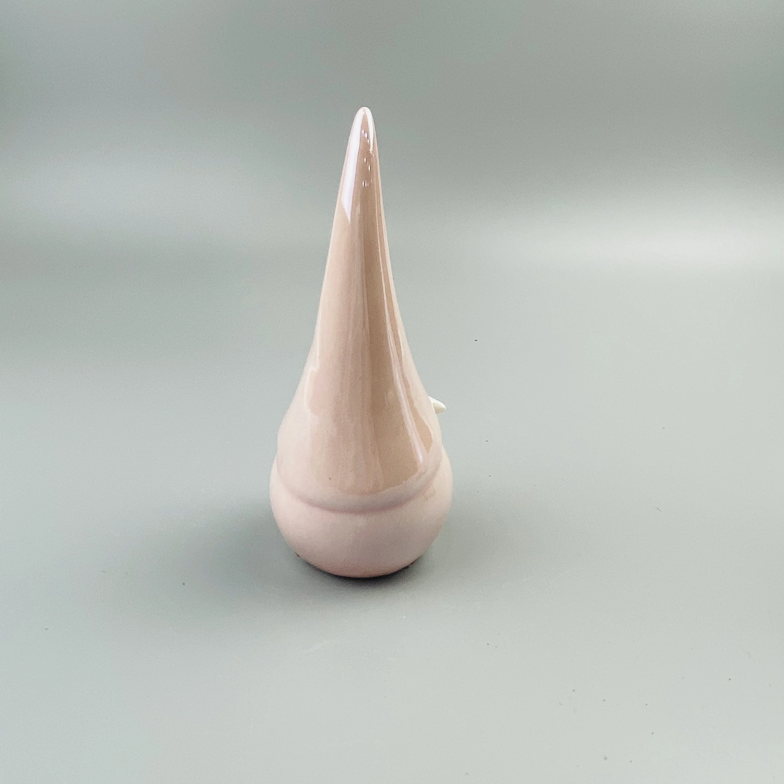 Customized cute design pink porcelain long hat santa claus