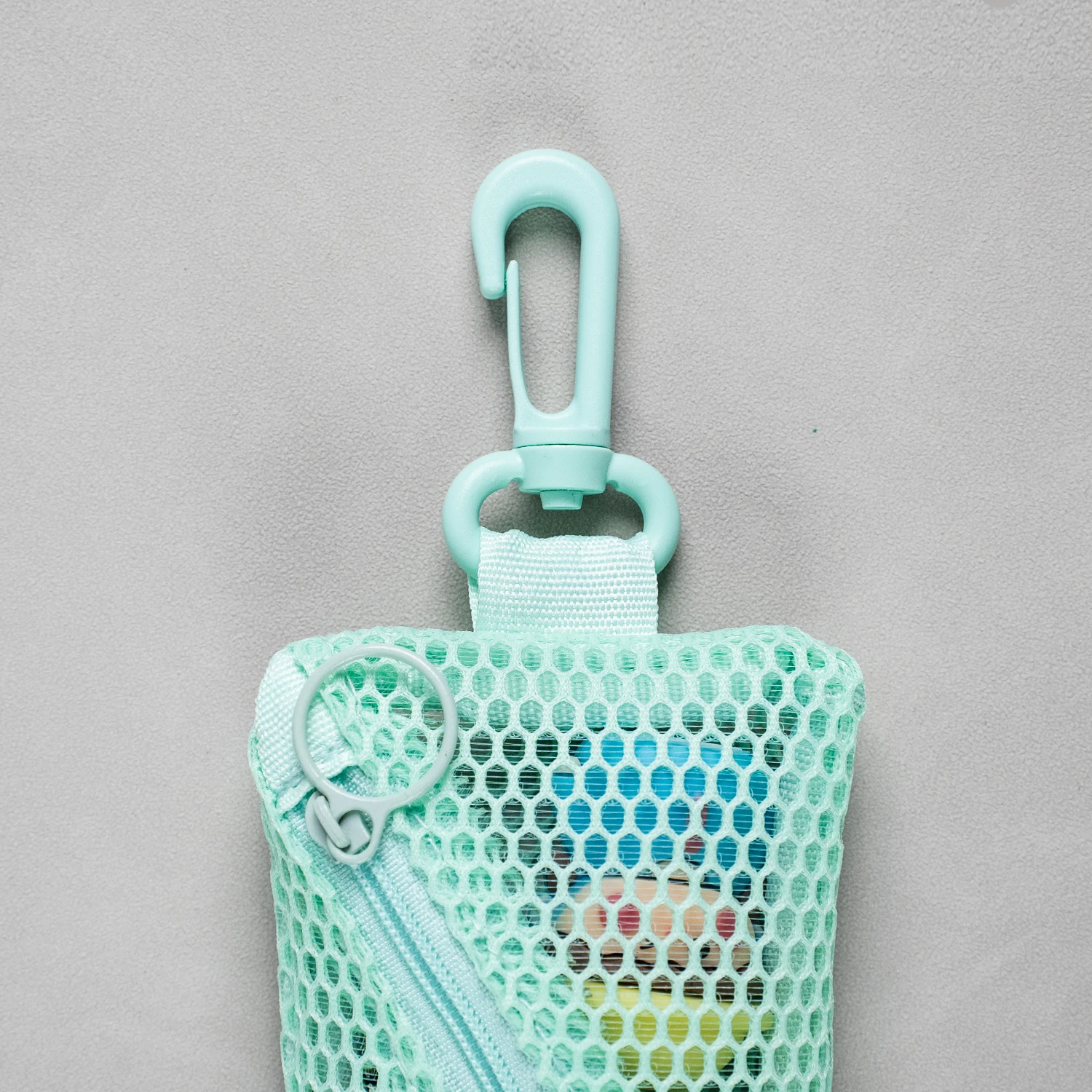 Custom Personalized Diagonal Small Zipper Coin Purse Mesh Lipstick Bag Keychain For Schoolbag Tote Bag Hanging Accessories