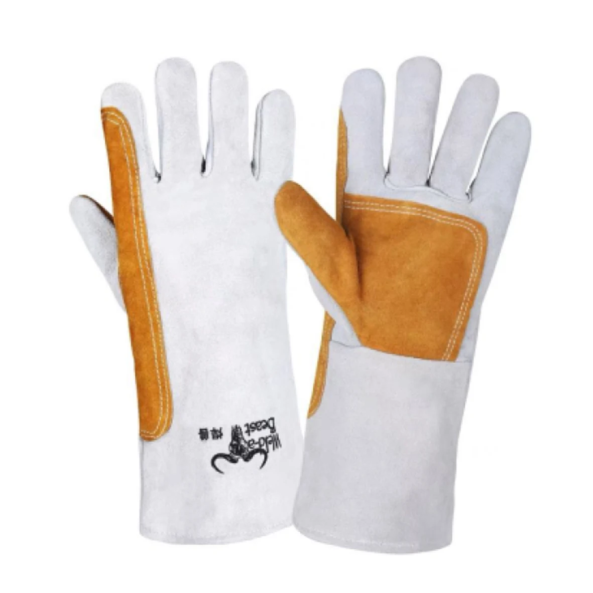 Industrial Heat Resistant Hand Tig cow leather Welding Gloves for Welder Workers