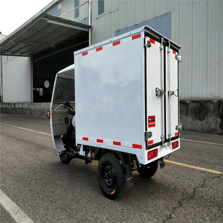 200cc factory price good quality tricycle 3 wheel closed body cargo motorcycle express tricycle