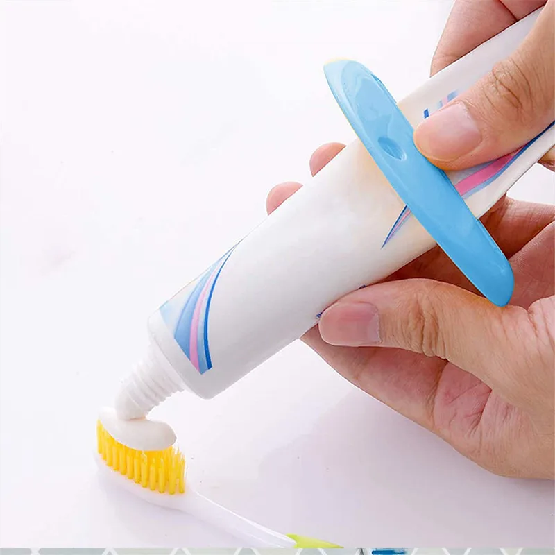 Toothpaste Tube Squeezer Dispenser, Plastic Tube Squeezer Holder Toothpaste Clips for Saving Toothpaste Facial Cleanser Creams