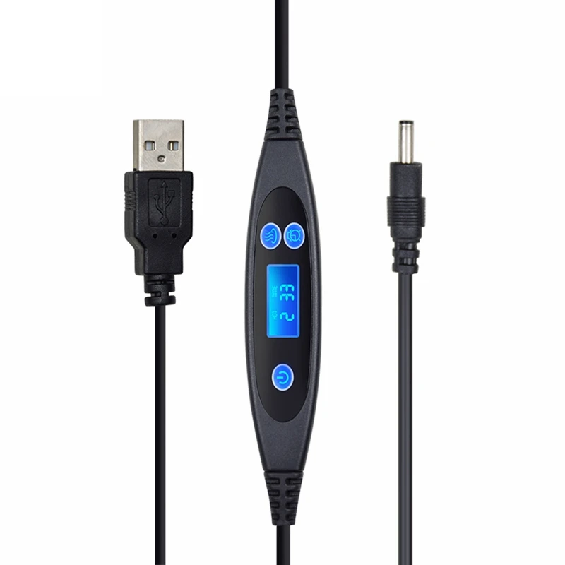 Usb Dc 5V To Dc 12V Abs LCD Switch For Potentiometer Timer Cable