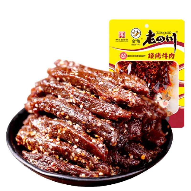 Factory Wholesale Lao Sichuan Roast Beef Jerky 180G Bag Sweet Beef Jerky