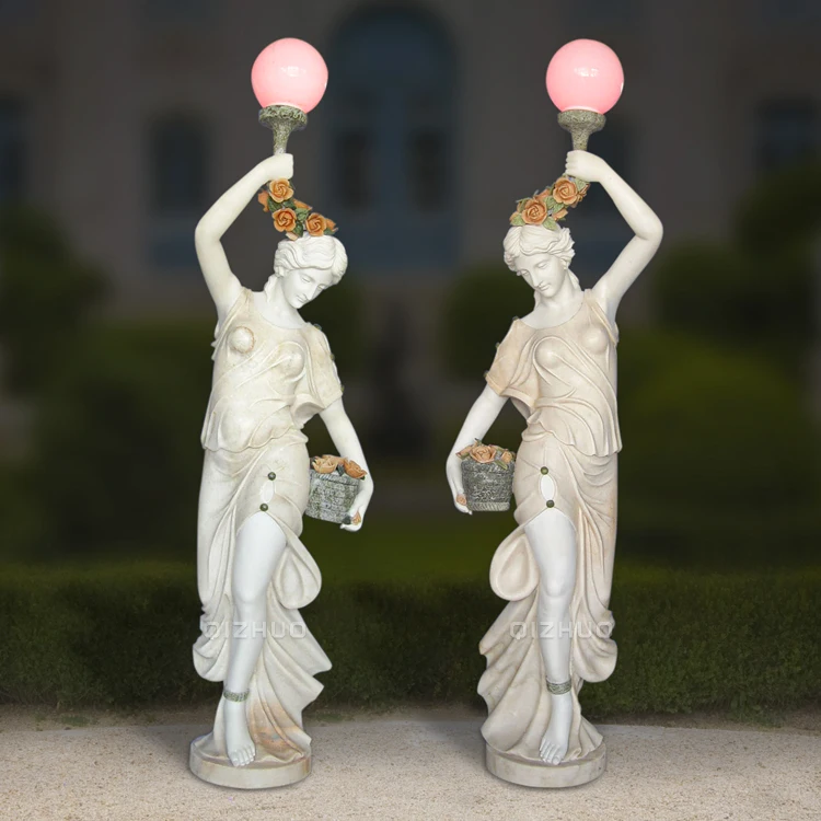 life size stone garden lady female sculpture marble woman nude figure statue