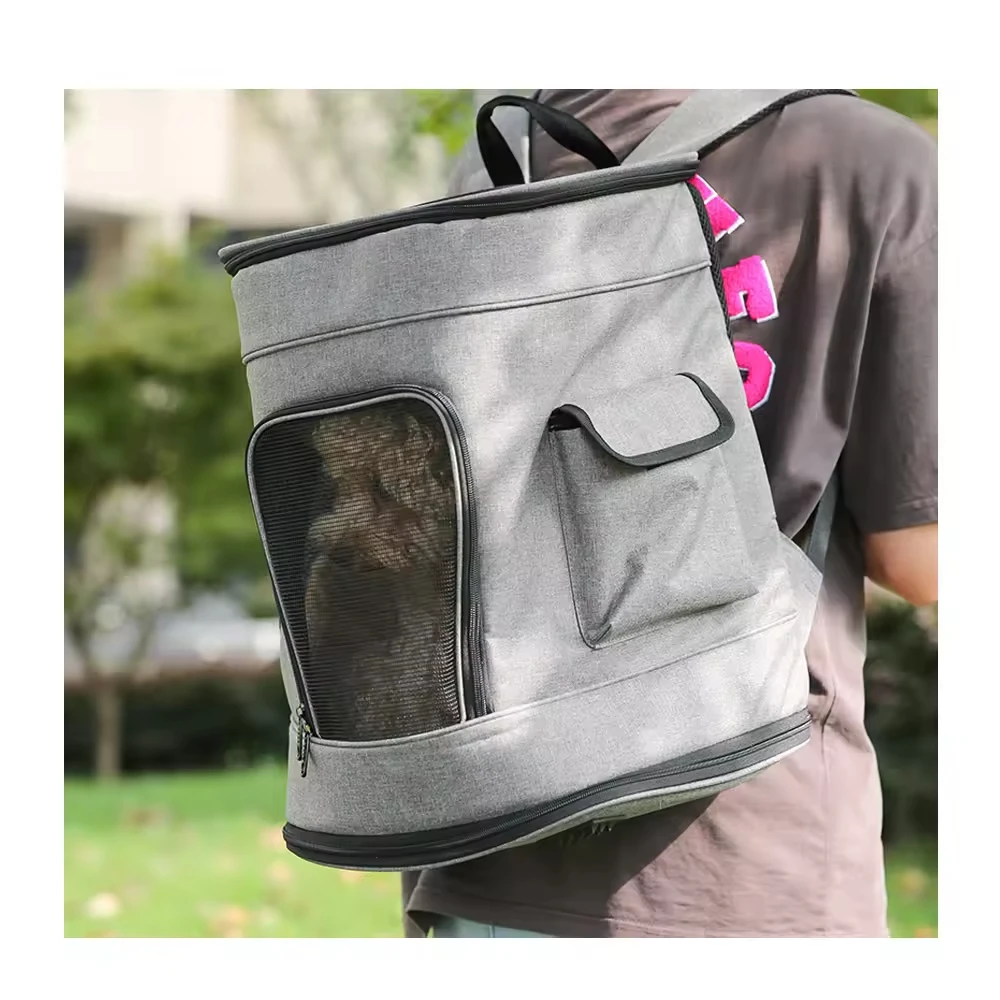 Ventilated Design Breathable Dog Carrier Backpack Outdoor Portable Large Space Pet Backpack