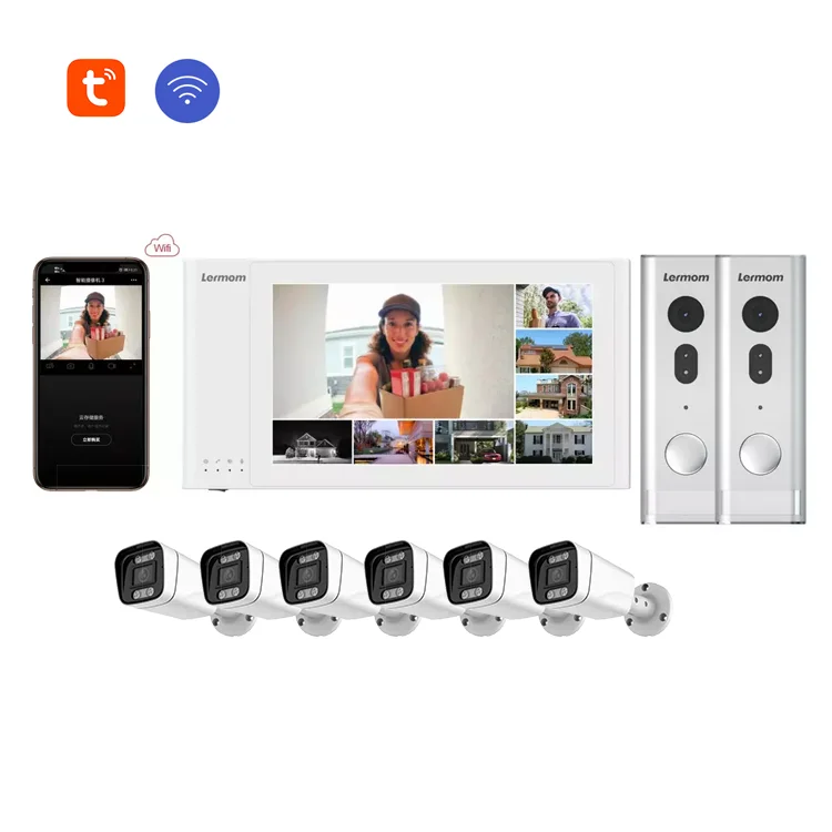 Домашний многокомнатный домофон с Wi-Fi Водонепроницаемый проводной музыкальный датчик движения запись голоса для