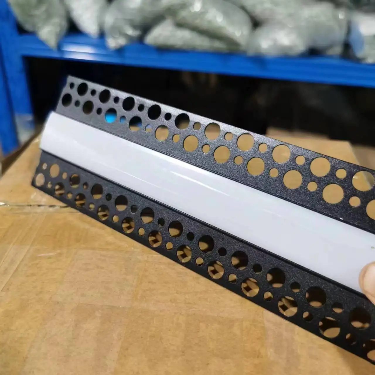 Plaster-in Recessed Standard LED Aluminum Channel with Flange for LED Strip, Aluminium LED Profile with Clip-in Diffuser