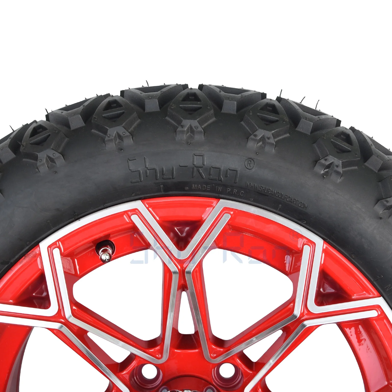 Golf Cart Red Wheels and ATV Tires 22*10-14 inch