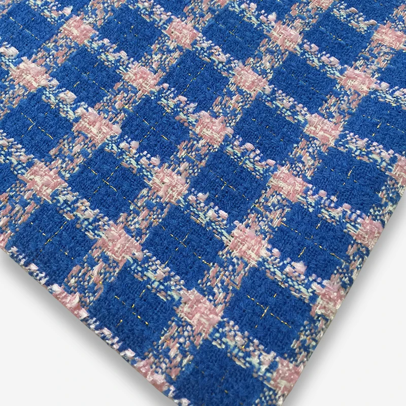 
quadrille plaid woven tartan design check pattern fabric for woman cloths 