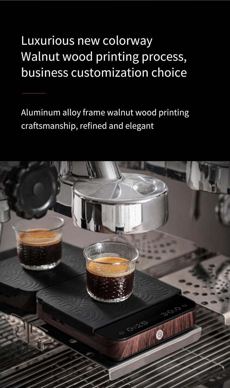 zeroHero Travel Rechargeable Electric Coffee Scale with Timer