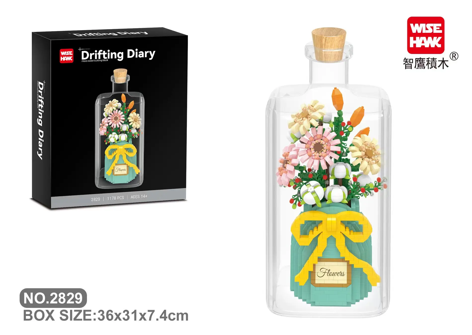 Trending Products Kids Plastic Micro DIY Bouquet Building Blocks Set Sembo Block Flower Toys Gril Gifts