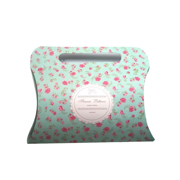 Paper Pillow Box With Handle