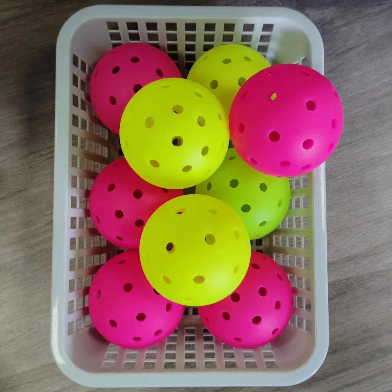KEET 2025 Wholesale Custom Usapa Approved Hard Injection Molding 40/26 Holes Ball Pickleball For Training