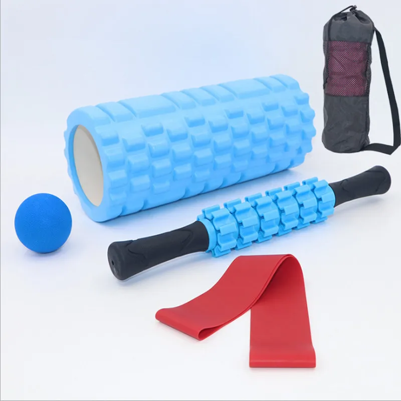 33cm Yoga Column Massage Stick Fascia Ball Set Hollow Foam Roller Pilates Yoga Foam Roller Set