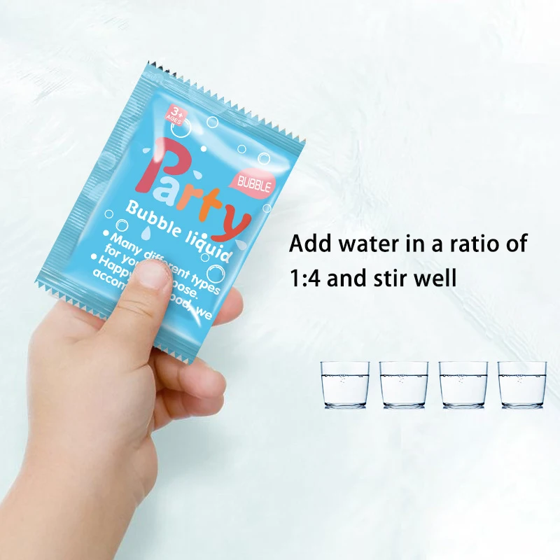 Water Toy Small Giant Refill Gun Concentrated Soap Bubble Liquid 10ml Solution for Kids