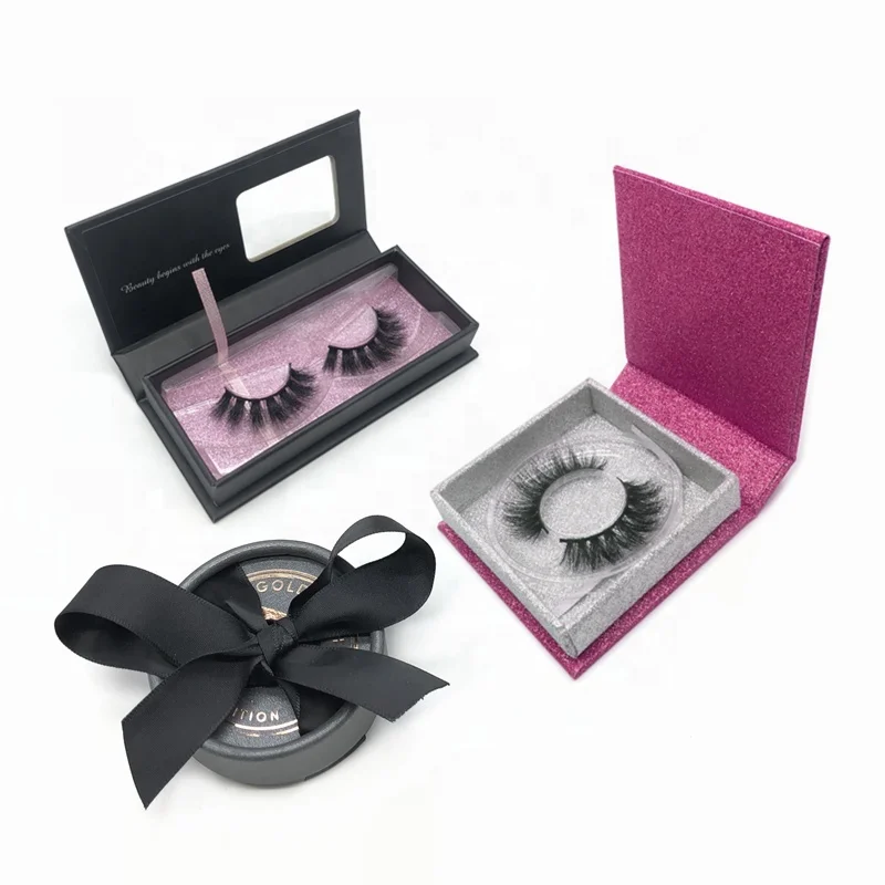 
Akara 100% cruelty free siberian 3D real mink eyelashes Custom printed own style lash storage case 3D Mink Fur Eyes Lashes 