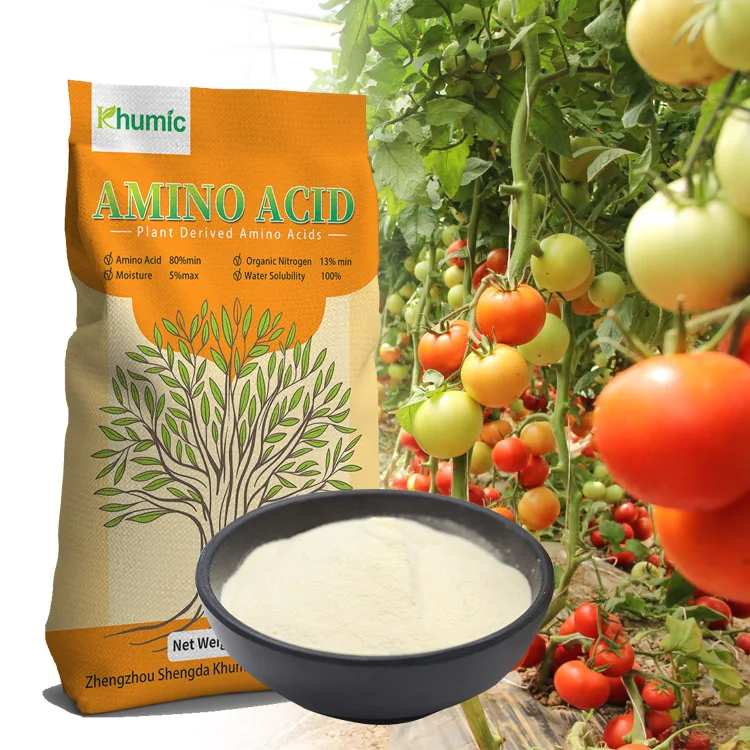Agriculture Organic Fertilizer Amino Acid High Nitrogen Plant Nutrients Natural Cheap Amino Acid Powder