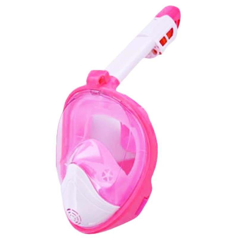Standard 180 Degree Panoramic View Anti-Fog Anti-Leak Folding Tube Detachable Camera Mount Snorkeling Gear for Adults