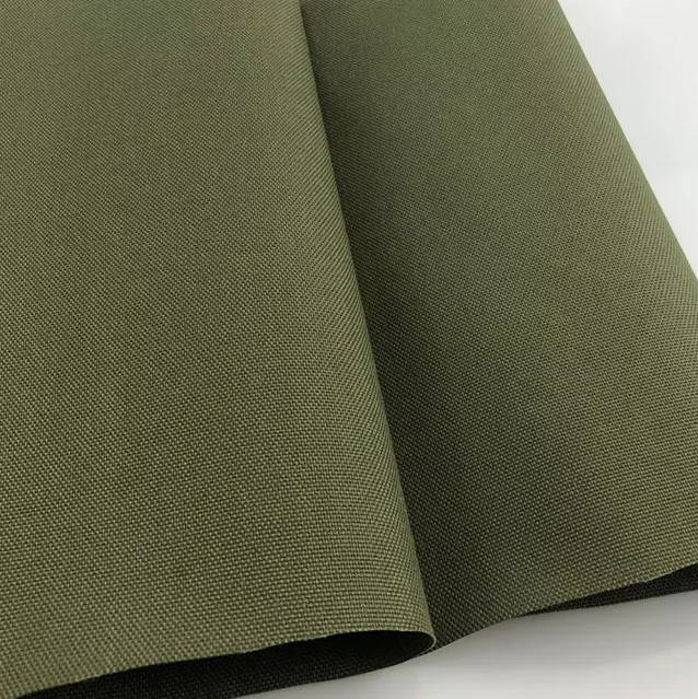 Chinese factory cordura 500D nylon polyamide waterproof PU coating  Printed green fabric