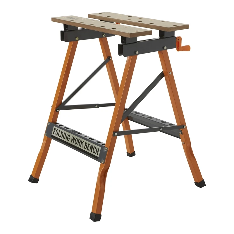 30x30mm tube  wooden steel folding adjustable wood 90 angle builder trestle workbench