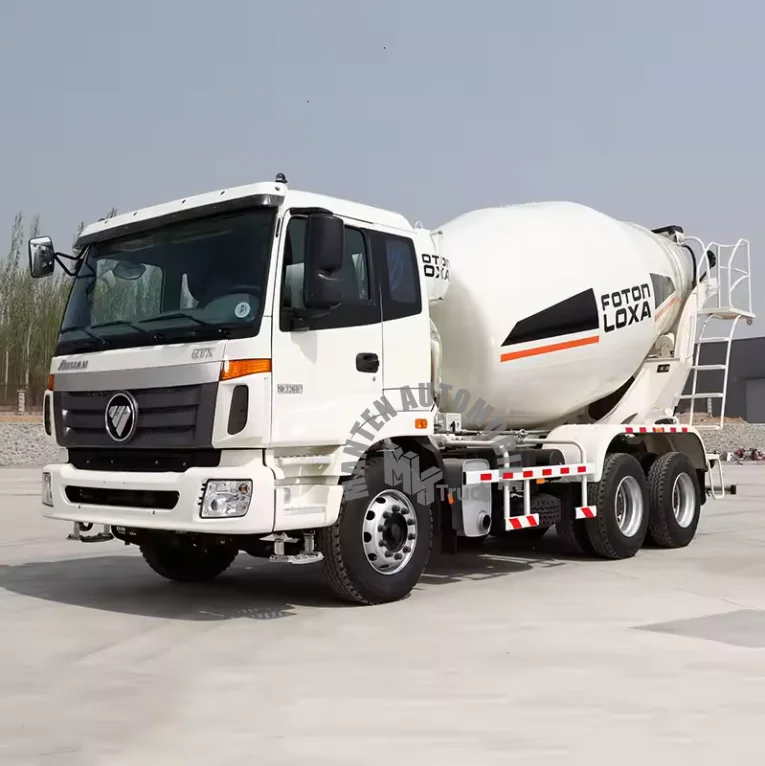 Foton 8 кубических 12 самовыгружающих бетономешалки для строительства