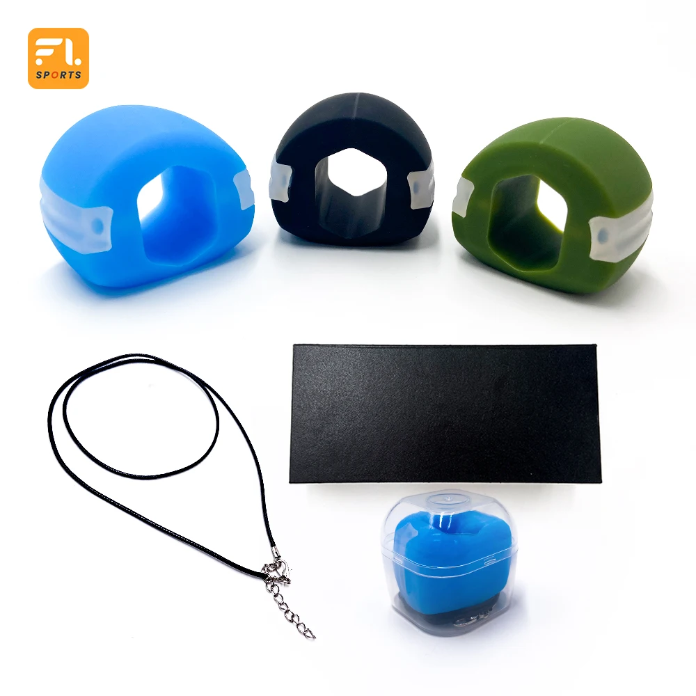 Factory Supply New Design 3-Resistance Levels Jawline Face Reducer Jawline Exerciser Silicone Trainer Chew Ball Jawline