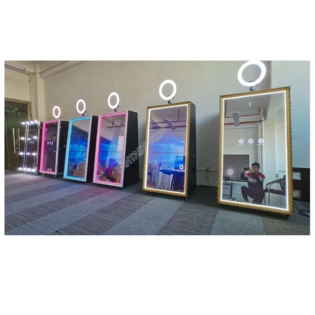  wholesale wedding protable Props Selfie Magic Miroir photobooth Kiosk Machine Mirror Photo Booth For
