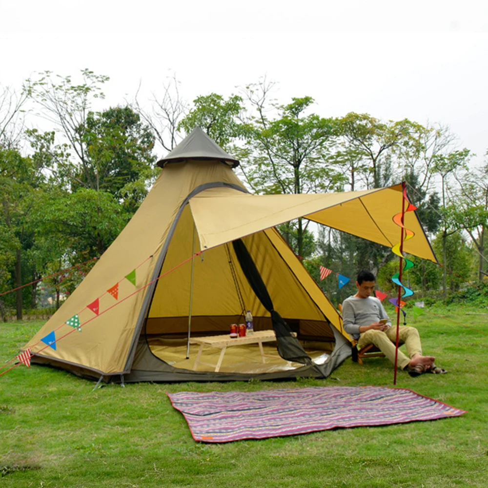 Factory direct Indian tents outdoor windproof camping awning new arbour tents camping tent