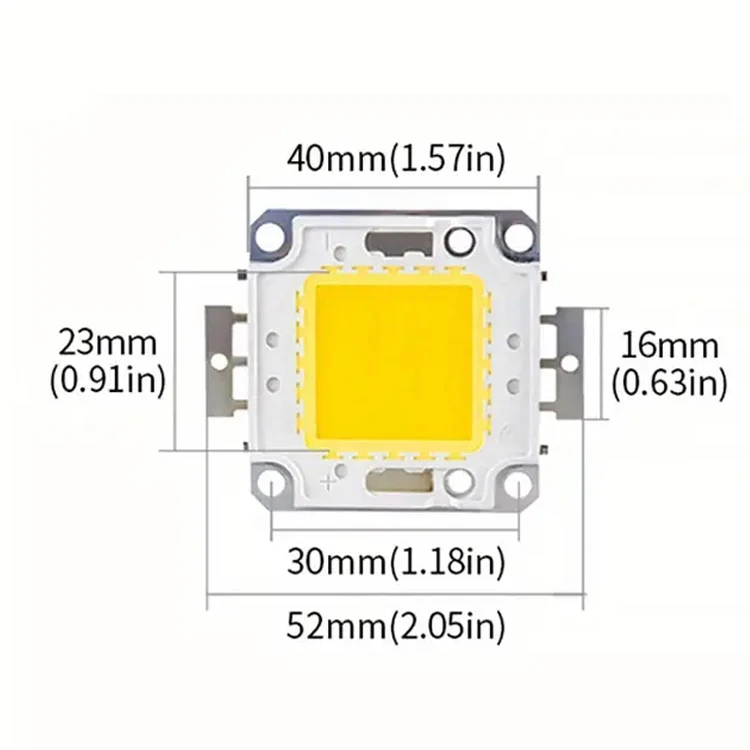 COB LED 20 Вт 30 50 высокомощный светодиодный чип Rgb белый красный синий полный спектр 380-840 нм по индивидуальному заказу