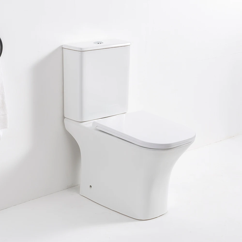 American bathroom floor mounted ceramic water closet white color toilets sanitary ware wash down two piece toilet set