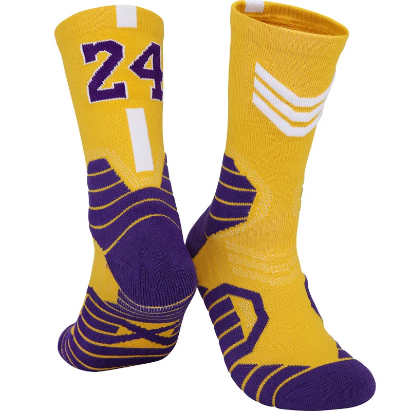 Hot Selling Factory Made Famous Team Mens Socks Running Breathable Skin Friendly Professional Sports Socks Length Basketball