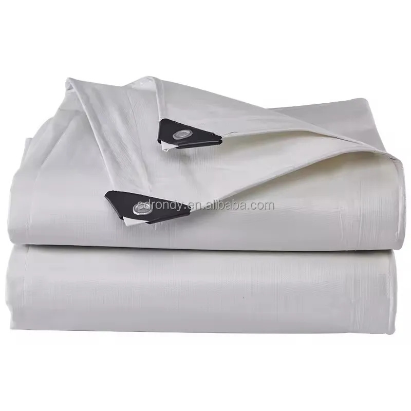 High Quality PE Tarpaulin Poly Tarp With UV Plastic Fabric Sheet Reinforced Tarpaulin for Agriculture/Industrial Cover