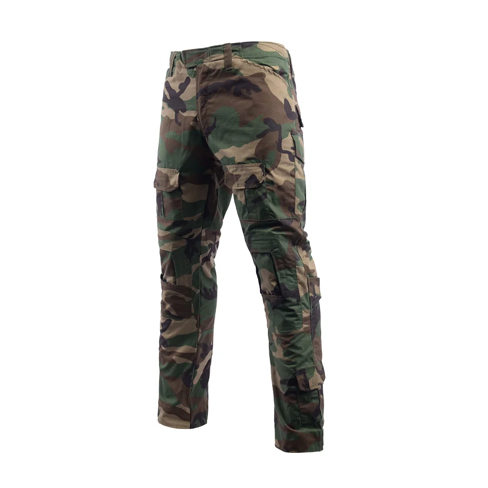 Men Woodland Tactical Cargo Pant Long Paintball Combat Style Trousers Mens Clothes Work Camo Pant