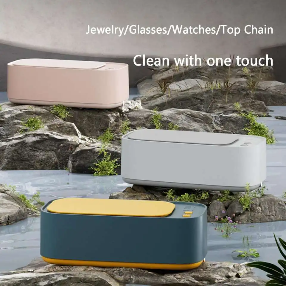 Portable Professional Ultrasonic Cleaner Mini Jewelry Cleaner Small Ultrasonic Cleaning Machine For Eyeglasses Rings Necklaces