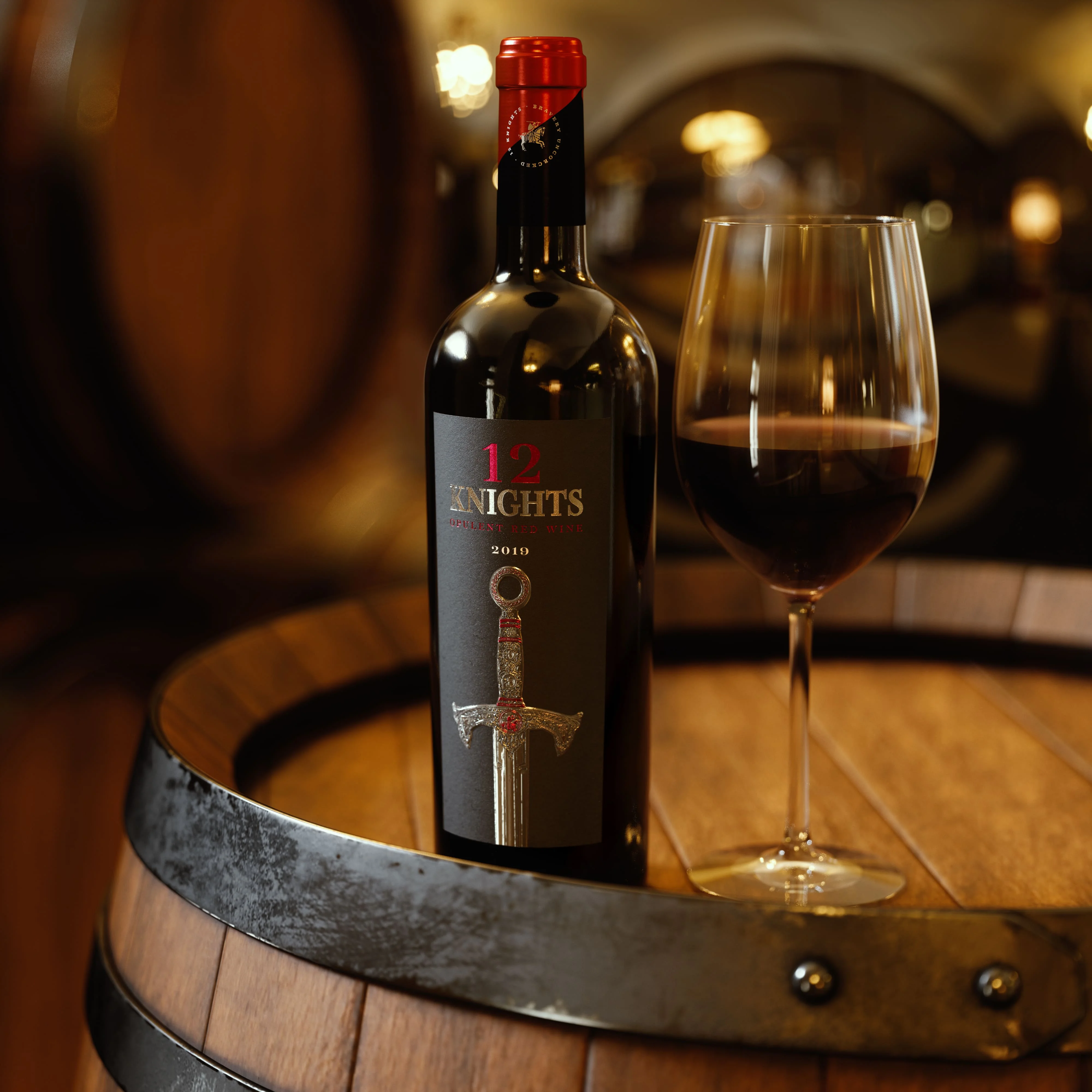 12 рыцарей роскошный красный напиток х75cl спиртовые напитки красное вино cabernet упаковка вина