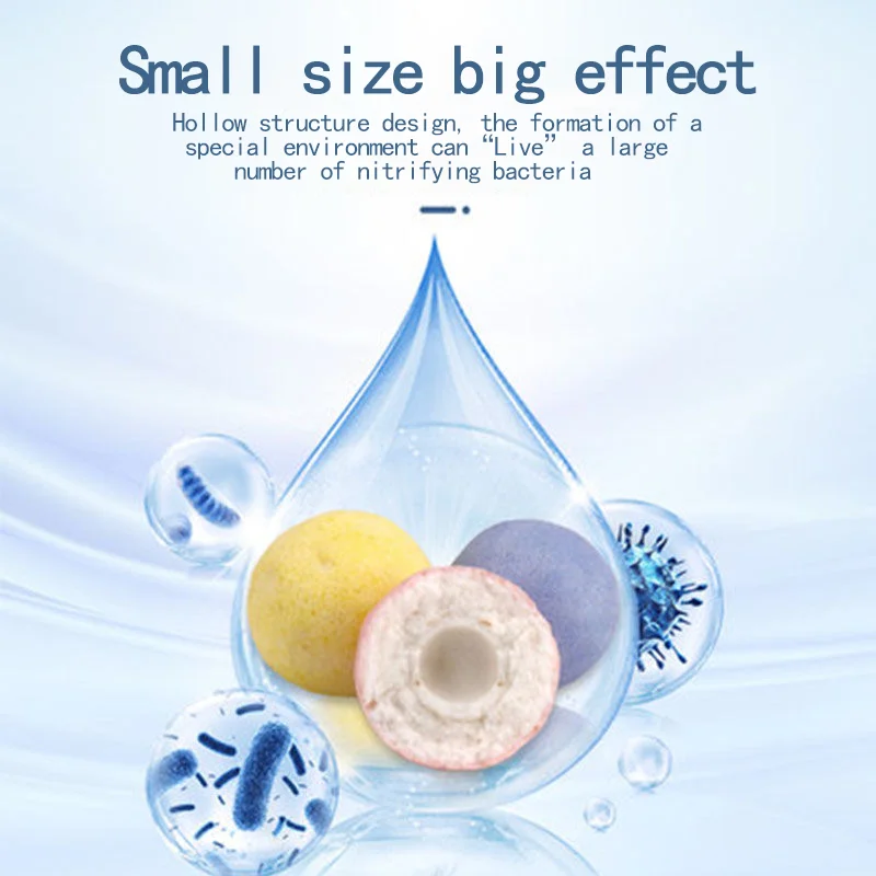 Aquarium filter media colorful hollow balls for bacterial culture and water purification nitrifying bacteria house balls
