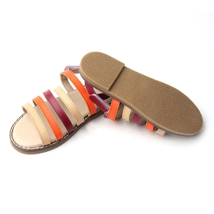 
2021Wholesale New Style Summer Leather Shoes Rubber Sole Kid Girls Shoes 