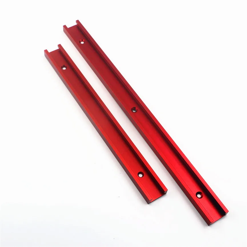 Aluminium Alloy T-track Slot Miter Track 30/40/50cm 60cm Woodworking Chute Rail Fixture Slot Slide Limit for Table Saw