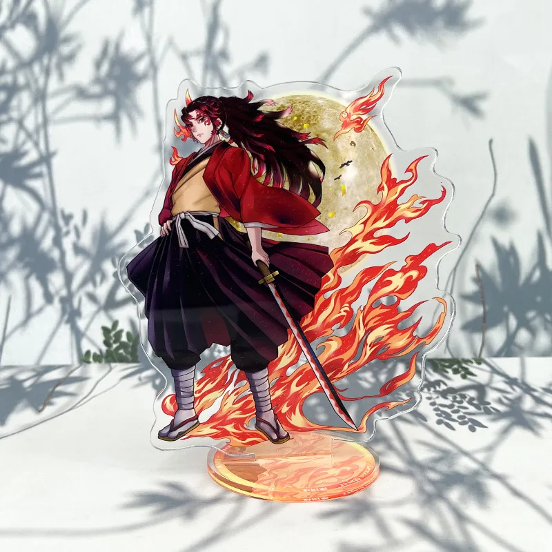 wholesale custom cartoon anime stand keychain charms plastic hologram printed acrylic display standee